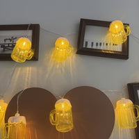 2 Stück LED Bierkrug Lichterkette – LichterBier Oktoberfest 2026