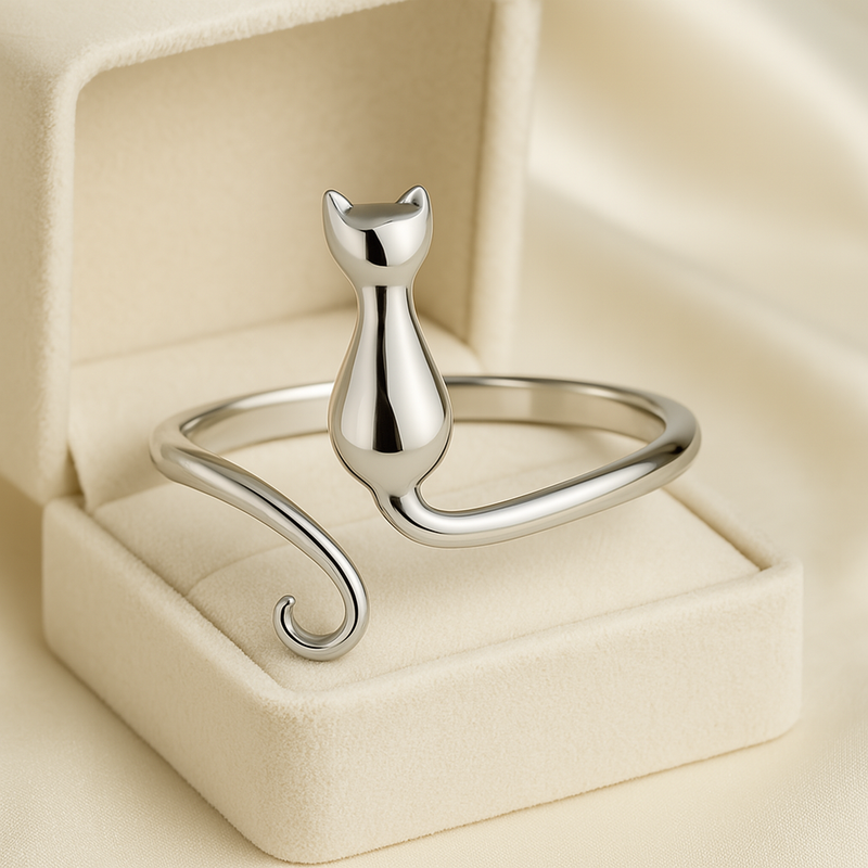 925 Sterling Silberring - CatMagic 