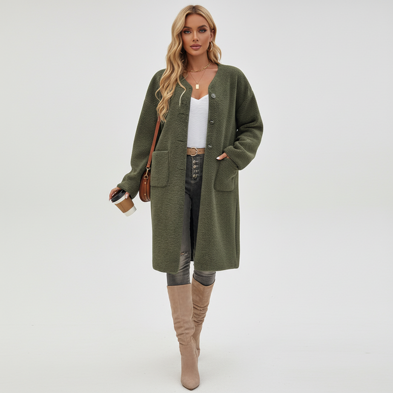 Bequemer Fleece-Mantel - Rita