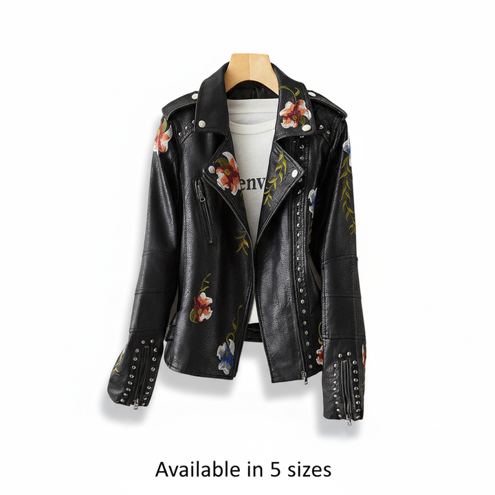 Bikerjacke Aus Leder -  Martina