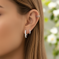 Breite Reifenohrringe - DazzleRing 