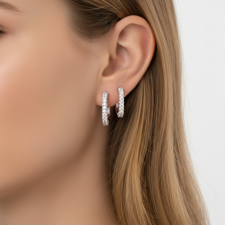 Breite Reifenohrringe - DazzleRing 