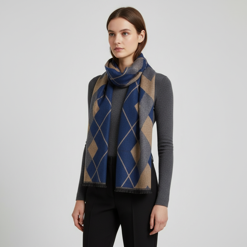 Gestrickter Schal Aus Seide Kaschmir - SilkKash