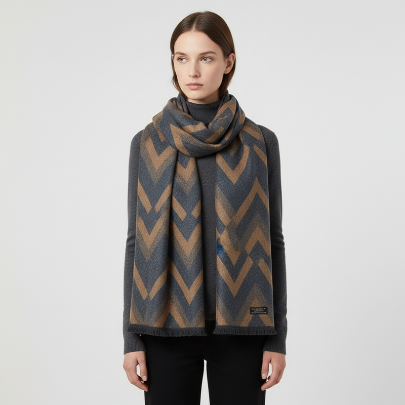 Gestrickter Schal Aus Seide Kaschmir - SilkKash