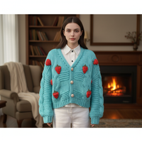Bunt Gestricktes Kurzjackett - Nina