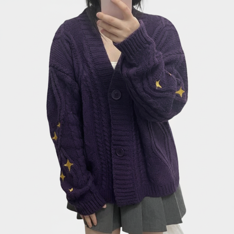 Bunt Gestricktes Kurzjackett - Nina