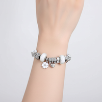 Charme-Armband Aus Sterlingsilber - FlowerBracelet 