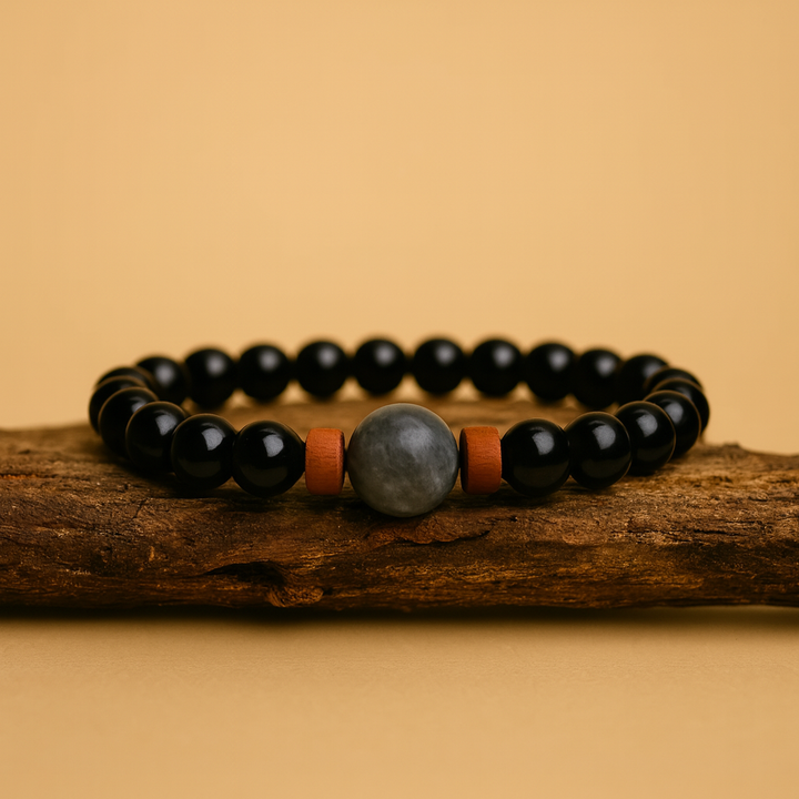 VulkanKraft – Natürliches Lavastein-Armband