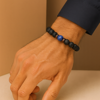 VulkanKraft – Natürliches Lavastein-Armband