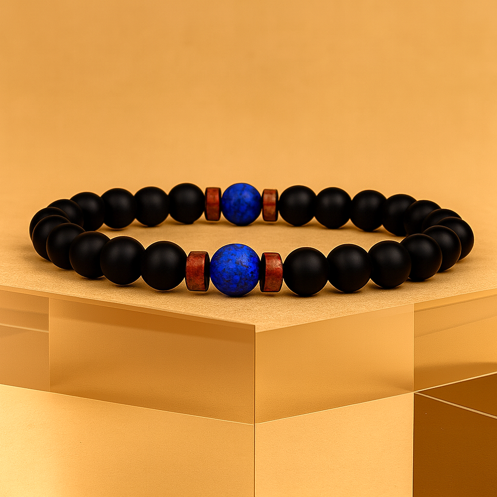 VulkanKraft – Natürliches Lavastein-Armband