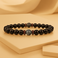 VulkanKraft – Natürliches Lavastein-Armband