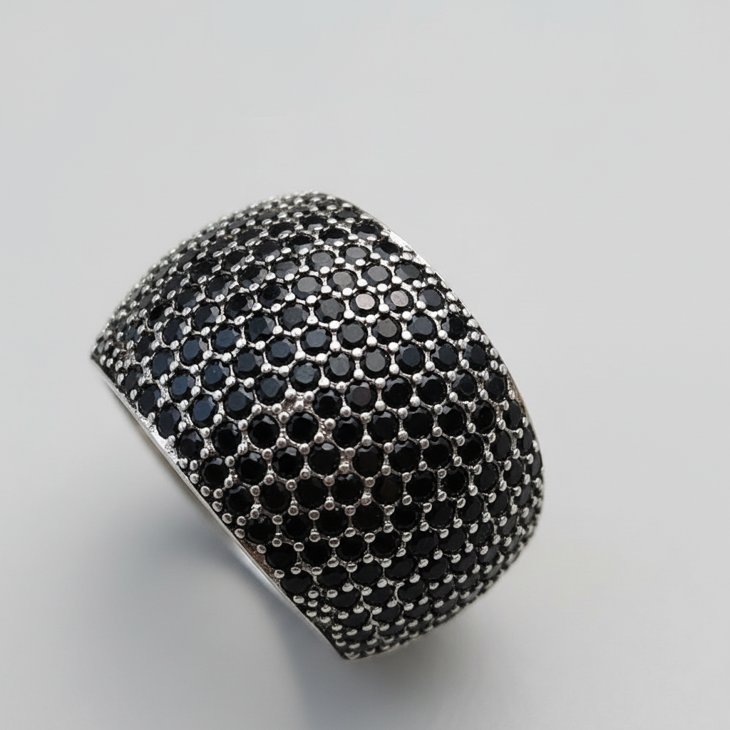 Cocktail-Ring Mit Pavé-Fassung - PaveShine 