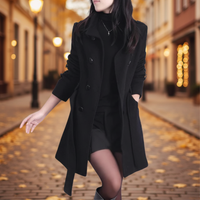 Damenmantel Mit Gürtel -  Isabella