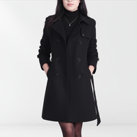 Damenmantel Mit Gürtel -  Isabella