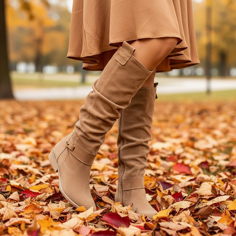 Damenstiefel Aus Kunstsuède -  Laura