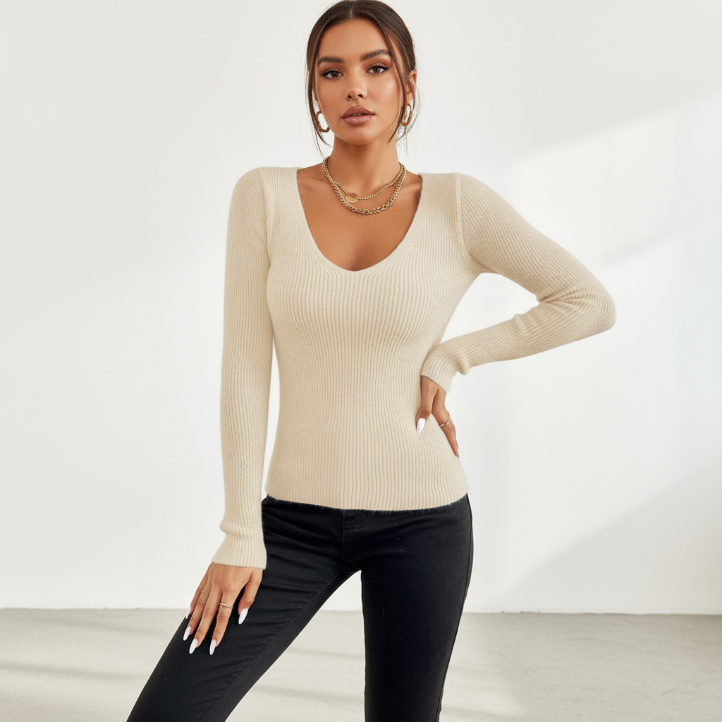 Damenstrickpullover -  Solveig