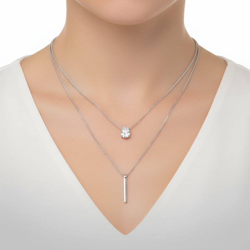 Doppelkette Mit Anhänger - ShimmerNeck 