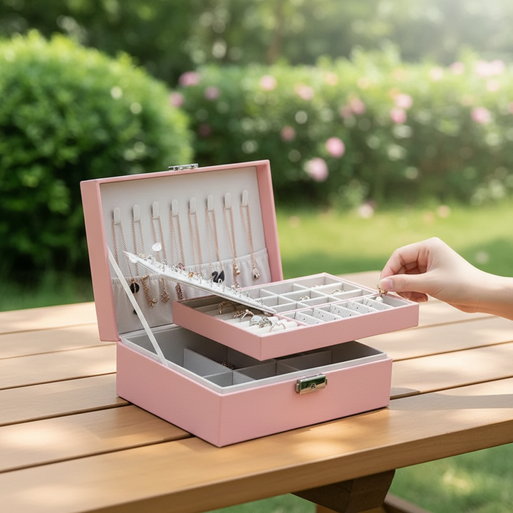 Doppellagige Schmuckaufbewahrung - JewelryHaven 