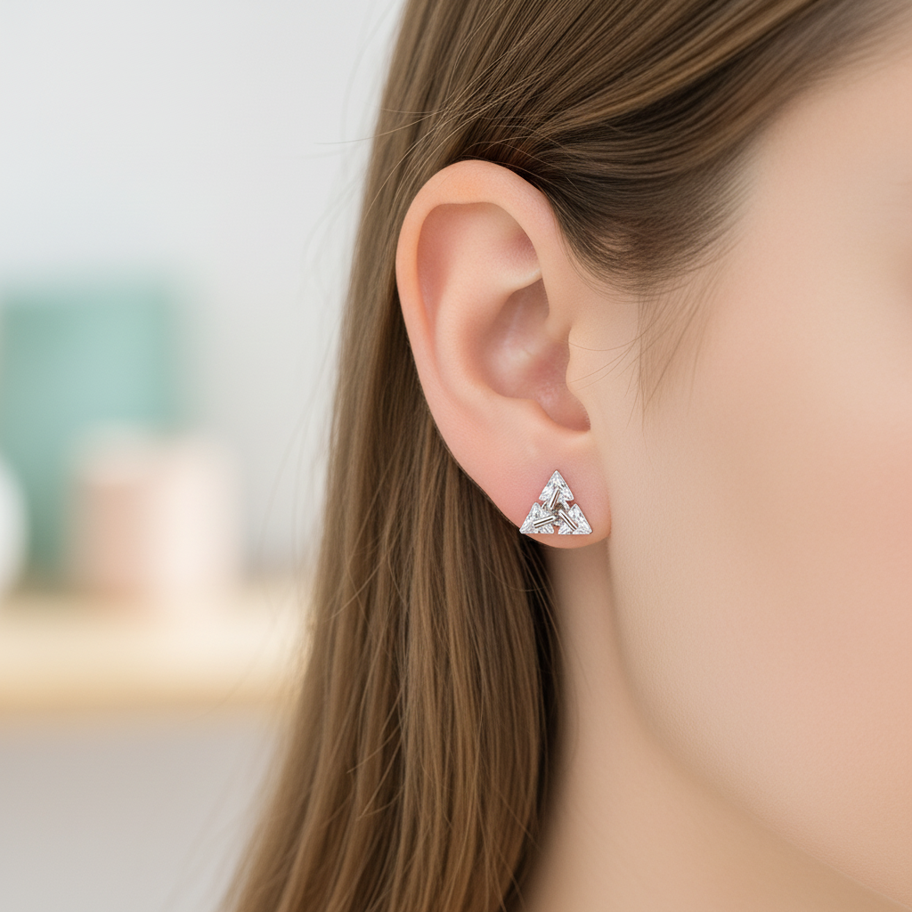Dreieckige Ohrringe  - TriadGleam