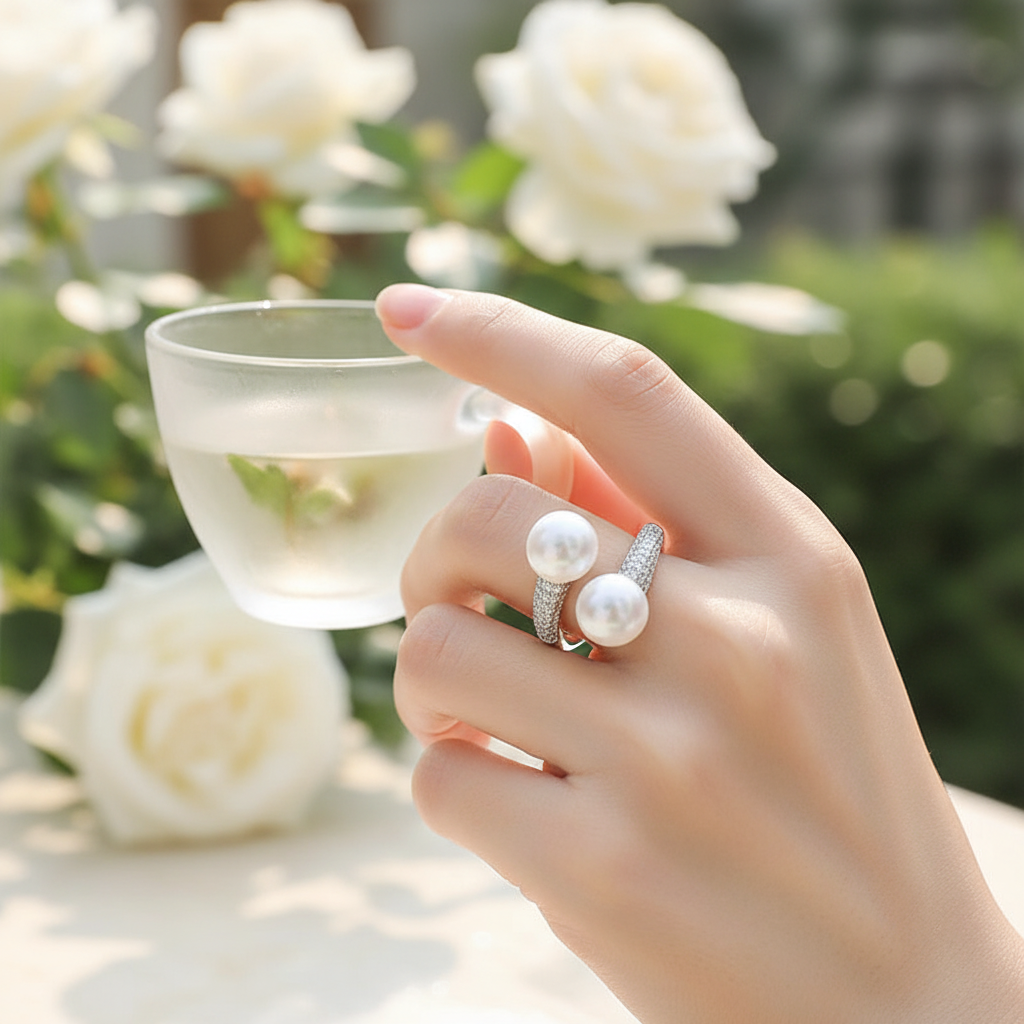 Echter Perlring - GlimmerLight 