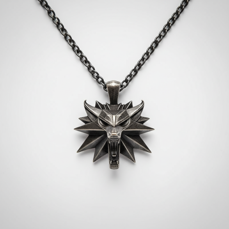 Edelstahl-Halskette - WolfCharm 