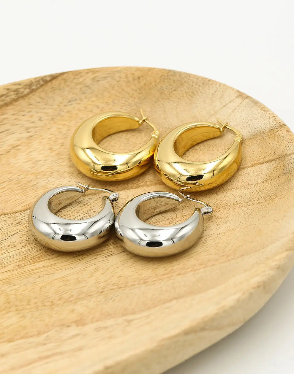 Edelstahl Creolen - VintageHoops 