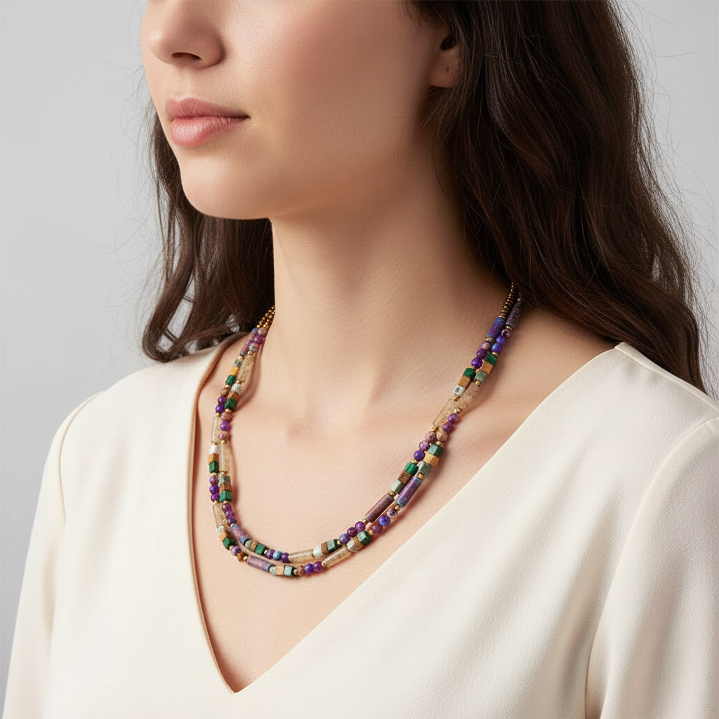 Edelstein-Choker-Kette - HarmonyNecklace 