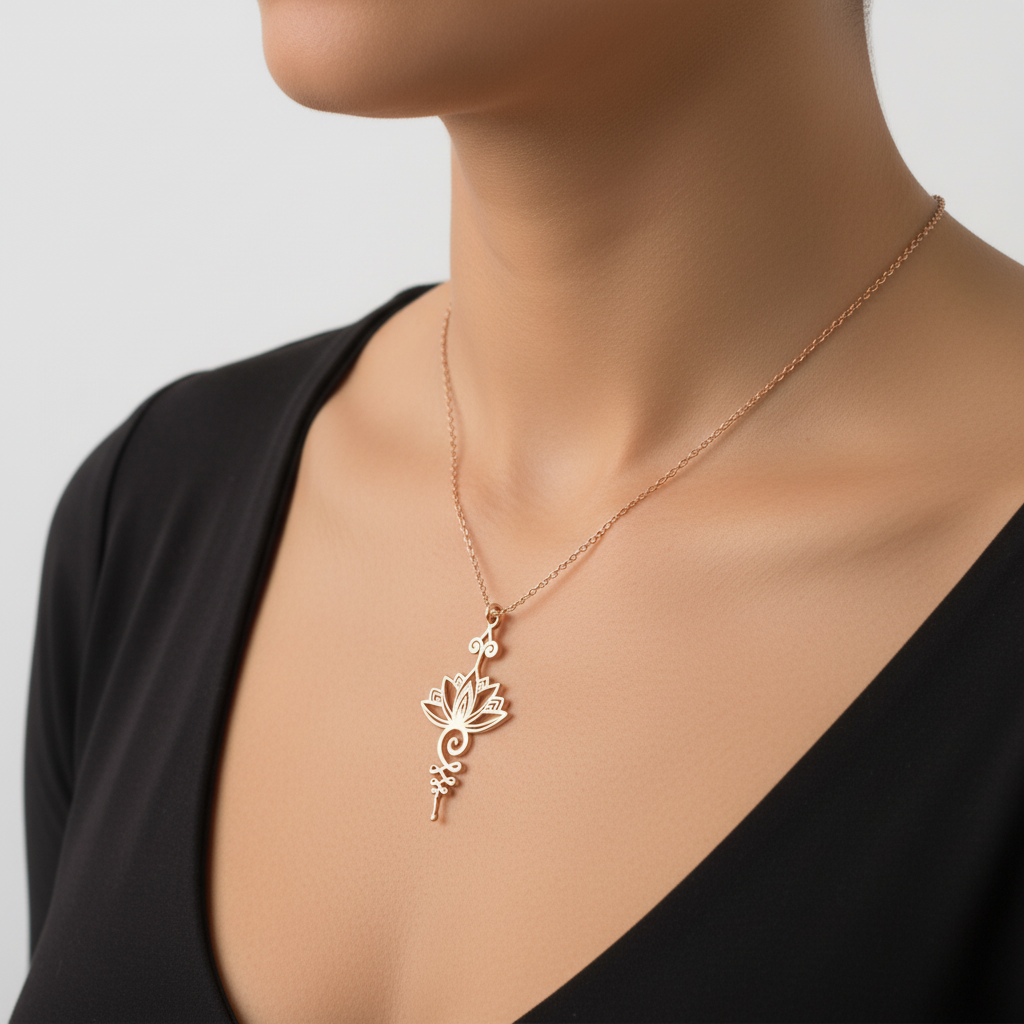 Edler Lotus-Anhänger - LotusGlow 