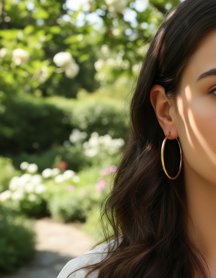 Einfache Creolen - GoldenRings 