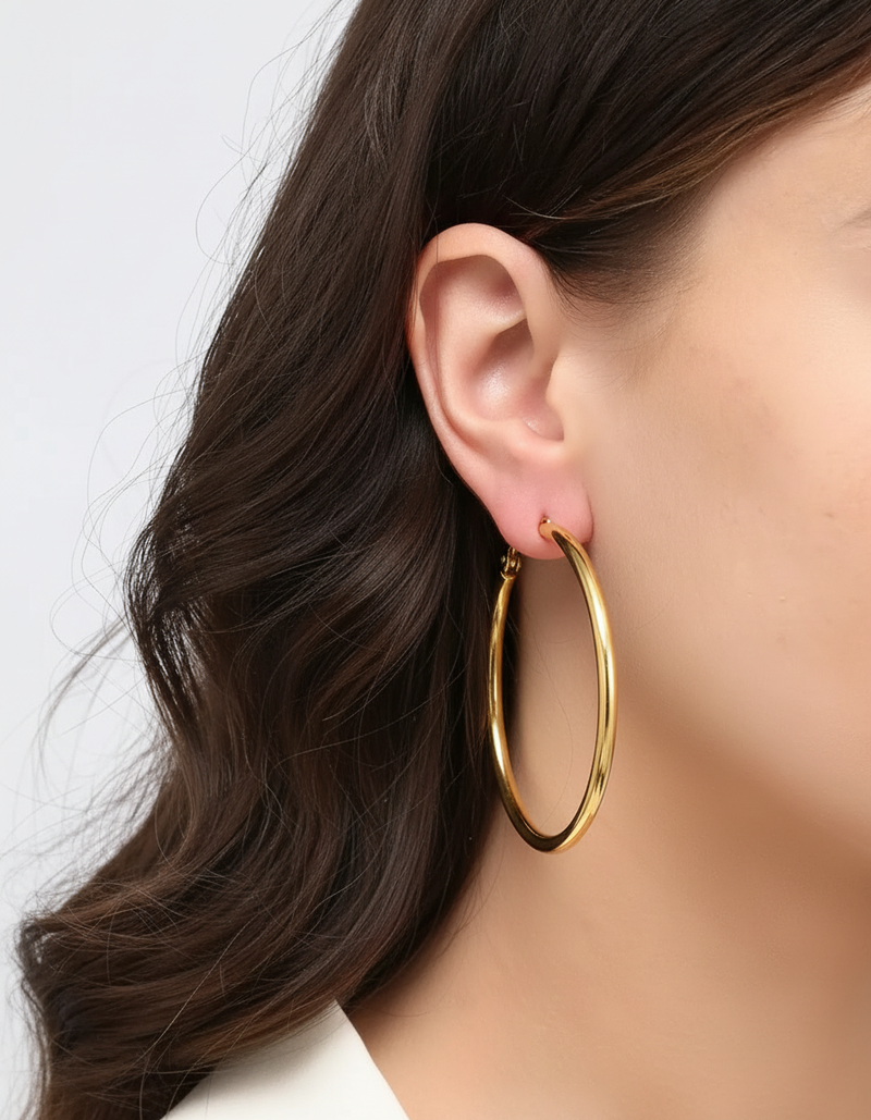 Einfache Creolen - GoldenRings 