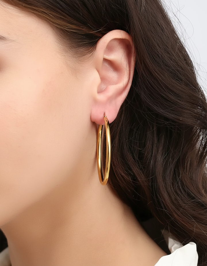 Einfache Creolen - GoldenRings 