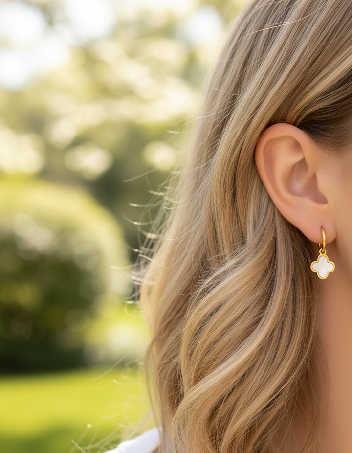 Elegante Kleeblatt-Ohrringe - NobleLeaf 