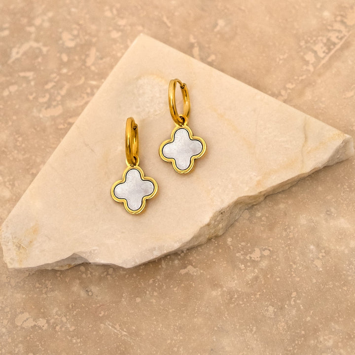 Elegante Kleeblatt-Ohrringe - NobleLeaf 