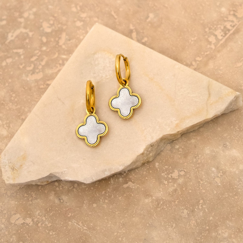 Elegante Kleeblatt-Ohrringe - NobleLeaf 