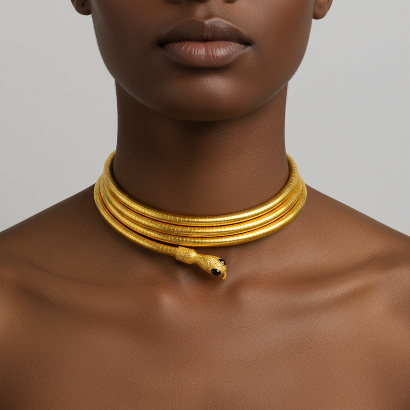 Elegante Schlange Halskette - SnakeChoker 