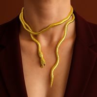 Elegante Schlangenketten-Halskette