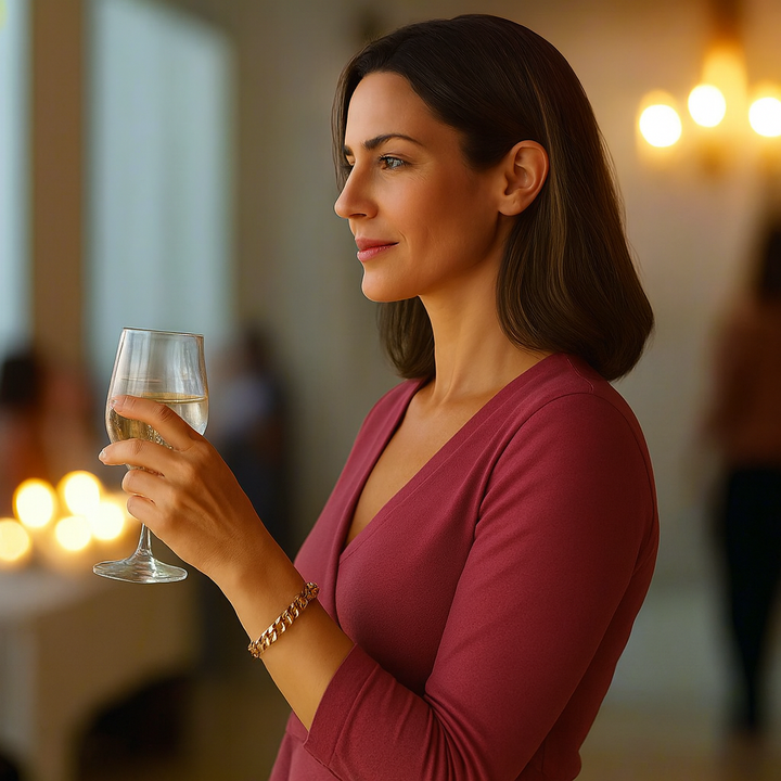 Eleganz-Link Edelstahl-Armband