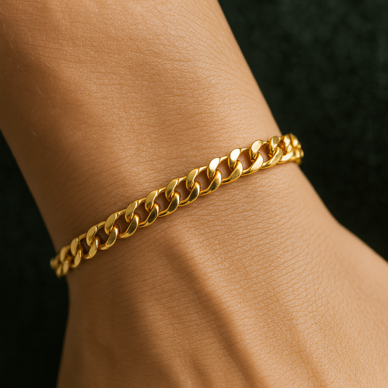 Eleganz-Link Edelstahl-Armband