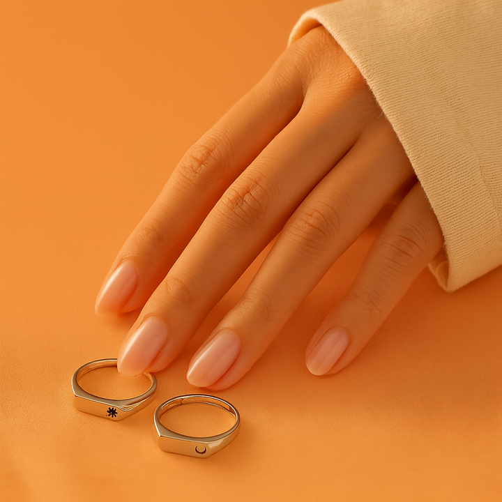 Ewige Herzen – Verstellbares Partner-Ringset aus 925 Sterling Silber