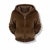 Flauschige Weste Mit Kapuze -  Christina