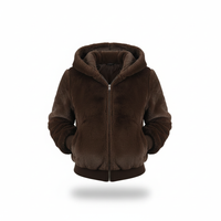 Flauschige Weste Mit Kapuze -  Christina