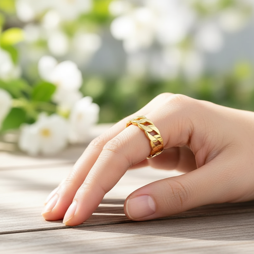 Funkelnder Edelsteinring - ShineFinesse 