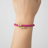 Geflochtenes Lederarmband - WeaveArt 