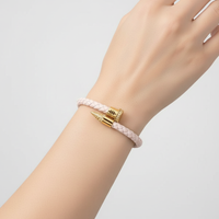 Geflochtenes Lederarmband - WeaveArt 