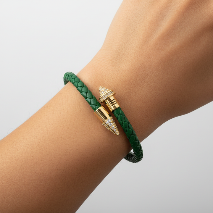 Geflochtenes Lederarmband - WeaveArt 