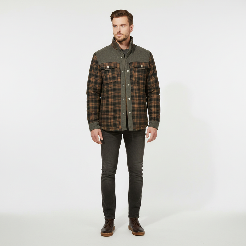 Gefütterte Flanelljacke - Lars