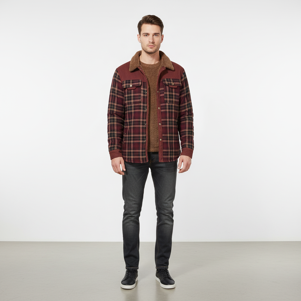 Gefütterte Flanelljacke - Lars