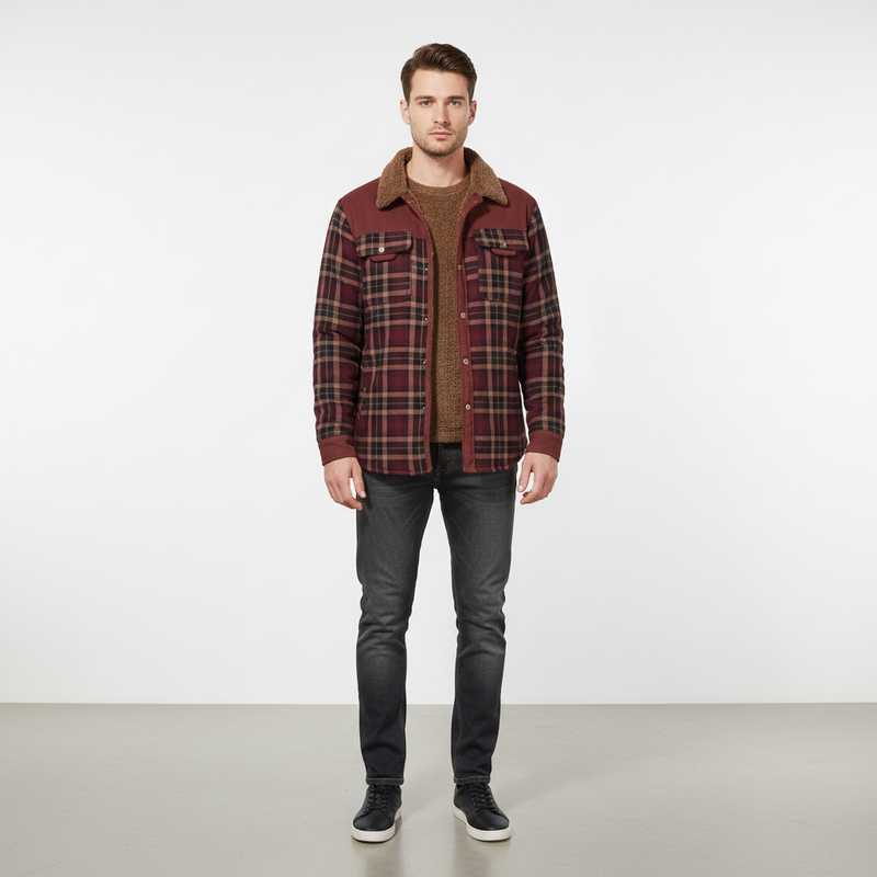 Gefütterte Flanelljacke - Lars