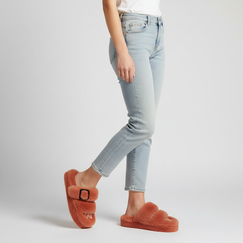 Gefütterte Flauschige Hausschuhe - WarmFluff