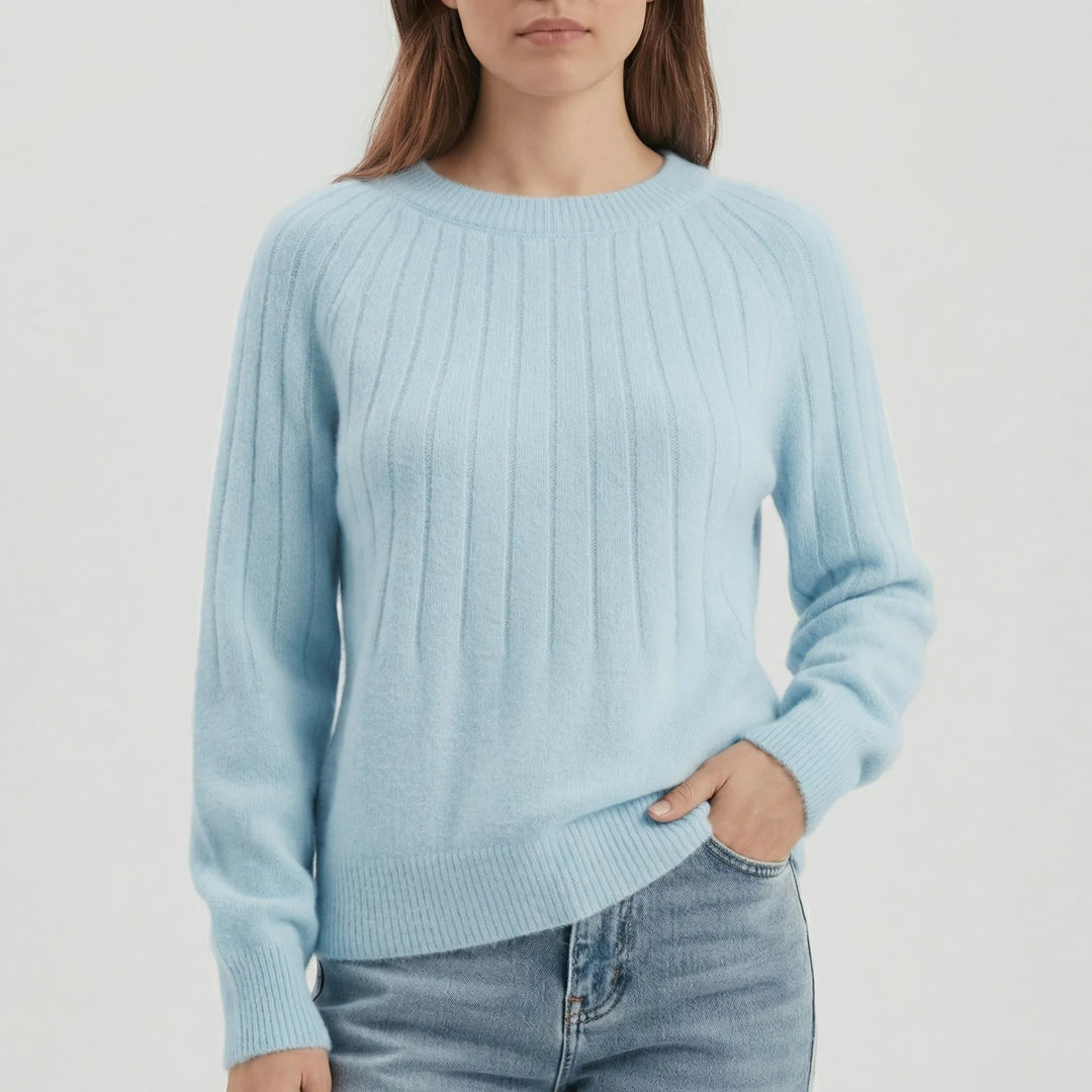 Gerippter Langarm-Pullover - Mayra